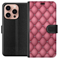 Miniatyrbillede 1 af 3: Apple iPhone 16 Pro Tegnebogsetui Unikt Lyserød Mønster