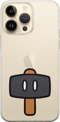 Miniatyrbillede 1 af 3: Kompatibel Mobilcover til Apple iPhone 15 Pro Max Sort spillehammer - Sort motiv med sort hammer. sort