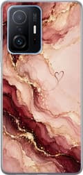 Kompatibelt Mobildeksel til Xiaomi 11T Pro Vinmarmor rosa
