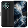 Kompatibelt Lommeboketui til Xiaomi 17 Nattmarmor blå