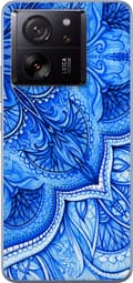 Kompatibelt Mobildeksel til Xiaomi 13T Blå paisley blå