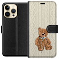 Miniatyrbillede 1 af 3: Apple iPhone 14 Pro Max Tegnebogsetui Lille Teddy – klassisk teddy i enkel design