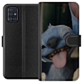 Pikkukuva 1 / 3: Samsung Galaxy A51 Lompakkokotelo Stitch Söpö Alien - Sinine