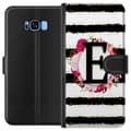 Yhteensopiva Lompakkokotelo Samsung Galaxy S8 Kirjain E