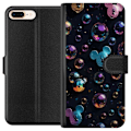 Miniatyrbillede 1 af 3: Apple iPhone 7 Plus Tegnebogsetui  Mickey Mouse Disney Bobler Design Sjovt Motiv Populær Disneyfigur Tegneserie Børneklassiker