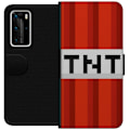 Miniatyrbillede 1 af 3: Huawei P40 Pro Tegnebogsetui Minecraft TNT