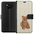 Miniatyrbillede 1 af 3: Xiaomi Poco X3 NFC Tegnebogsetui Lille Teddy – klassisk teddy i enkel design