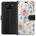 Miniatyrbillede 1 af 3: Xiaomi Redmi Note 9 Tegnebogsetui Romantiske blomster