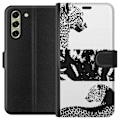 Miniatyrbillede 1 af 3: Samsung Galaxy S21 FE 5G Tegnebogsetui Leopard Faces