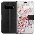 Pikkukuva 1 / 3: Samsung Galaxy S10+ Lompakkokotelo Flamingo
