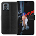 Miniatyrbillede 1 af 3: Motorola Moto G53 Tegnebogsetui Kærlighed Mystik Design Romantisk Motiv Populært Grafisk Mønster Mode Stil