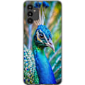 Pikkukuva 1 / 3: Samsung Galaxy A04s Läpinäkyvä kuori Pavun Sulat Värikäs Design Lintuaihe Eksoottinen Graafinen Suunnittelu Luonto Ylellinen Koristelu