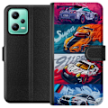 Pikkukuva 1 / 3: Xiaomi Redmi Note 12 Lompakkokotelo Nopeat Autot - Piirretty Kuvio Toiminnalla