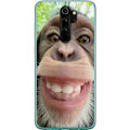 Pikkukuva 1 / 3: Xiaomi Redmi Note 8 Pro  Läpinäkyvä kuori Simpanssi Selfie Rauhallinen Graafinen Suunnittelu Apinan Aihe Suosittu Urban Art Tyyli