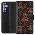 Miniatyrbillede 1 af 3: Samsung Galaxy A54 Tegnebogsetui Louis Vuitton Teddybjørn Mønster Luksus Mode Design Populært Motiv Mode Trend Luksuriøse Accessories