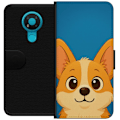 Pikkukuva 1 / 3: Nokia 3.4 Lompakkokotelo Hello Corgi