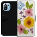 Miniatyrbillede 1 af 3: Xiaomi Mi 11 Tegnebogsetui Pressede blomster
