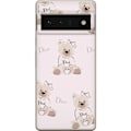 Miniatyrbillede 1 af 3: Google Pixel 6 Pro Gennemsigtig cover Teddy Dior Vibes - luksuriøs bamse i modetil