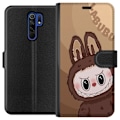 Miniatyrbillede 1 af 3: Xiaomi Redmi 9 Tegnebogsetui Labubu Skyde Sød - Hvid og Blå