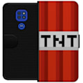 Miniatyrbillede 1 af 3: Motorola Moto G9 Play Tegnebogsetui Minecraft TNT