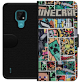 Pikkukuva 1 / 3: Motorola Moto E7 Lompakkokotelo Minecraft Taide