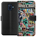 Miniatyrbillede 1 af 3: Samsung Galaxy A6 (2018) Tegnebogsetui Minecraft Kunst