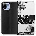 Miniatyrbillede 1 af 3: Xiaomi Mi 11 Lite Tegnebogsetui Leopard Faces