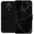 Miniatyrbillede 1 af 3: Nokia G20 Tegnebogsetui Sort marmor