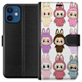 Miniatyrbilde 1 av 3: Apple iPhone 12 mini Lommeboketui Labubu Pink Monster - Popkun