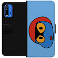 Miniatyrbillede 1 af 3: Xiaomi Redmi Note 9 4G Tegnebogsetui Bold Bot Head