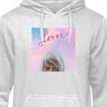 Miniatyrbillede 1 af 3: Hoodie til Voksen | Behagelig Hættetrøje Taylor Swift - Love grå S