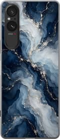 Kompatibelt Mobildeksel til Sony Xperia 5 V Blå marmor blå