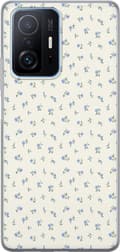 Kompatibelt Mobildeksel til Xiaomi 11T Pro Beige blomsterillustrasjon beige