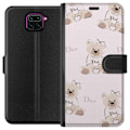 Miniatyrbillede 1 af 3: Xiaomi Redmi Note 9 Tegnebogsetui Teddy Dior Vibes - luksuriøs bamse i modetil
