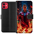 Miniatyrbillede 1 af 3: Apple iPhone 11 Tegnebogsetui Ronaldo Inferno - fodboldhelt i flammer