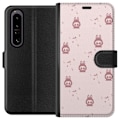 Pikkukuva 1 / 3: Sony Xperia 1 IV Lompakkokotelo Labubu Neon Pop - Neonvärinen pop art hirviö