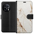Miniatyrbillede 1 af 3: OnePlus 11 Tegnebogsetui Hvid marmor