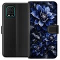 Kompatibelt Plånboksfodral till Xiaomi Mi 10 Lite 5G Blå dahlior blå
