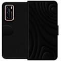 Miniatyrbillede 1 af 3: Huawei P40 Tegnebogsetui Sorte Bølger