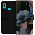 Miniatyrbillede 1 af 3: Huawei P smart 2019 Tegnebogsetui Stitch Sød Alien - Blå Fav