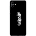 Pikkukuva 1 / 3: Samsung Galaxy A05 Läpinäkyvä kuori Keffiyeh-kuviointi - klassinen palestiinalainen mustavalkoinen shaali, jolla on kulttuurinen merkitys