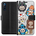 Pikkukuva 1 / 3: Sony Xperia L4 Lompakkokotelo Labubu hahmokokoelma - Pop Mart Labubu The Monsters väriluulisessa muotoilussa