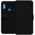 Kompatibel Tegnebogsetui til Huawei Y6s (2019) Sorte natprikker sort
