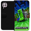Pikkukuva 1 / 3: Huawei P40 lite Lompakkokotelo Minecraft Creeper mobilskal i klassisk grön pixelstil