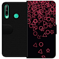 Miniatyrbillede 1 af 3: Huawei P40 lite E Tegnebogsetui Squid Game Ikoner Serie Design Populært TV Spil Ikoner Grafisk Motiv Asiatisk Trend Dramaserie