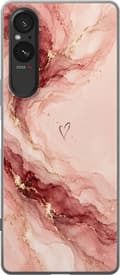 Kompatibelt Mobildeksel til Sony Xperia 5 V Rosenmarmor rosa