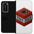 Miniatyrbillede 1 af 3: Huawei P40 Pro Tegnebogsetui Minecraft TNT