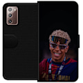 Miniatyrbillede 1 af 3: Samsung Galaxy Note20 Tegnebogsetui Lamine Yamal mobiltaske i elegant sportsdesign