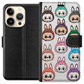 Miniatyrbillede 1 af 3: Apple iPhone 15 Pro Tegnebogsetui Labubu Macaron Monster - Nut