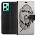 Pikkukuva 1 / 3: Xiaomi Redmi Note 12 Lompakkokotelo Hiihtomaski Ros Katutyö Muotoilu Graafinen Kuvio Jännitys Kaupunkityyli Katutaidetta Naamiaiset Symboli